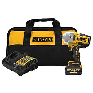 DeWALT 20V MAX 1/2" High Torque Impact Wrench Kit w/ Oil-Resistant 5Ah Battery $249 + Free Shipping