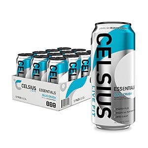 Prime Members: 12-Pk 16-Oz CELSIUS Sugar Free Energy Drink (Sparkling Blue Crush) $13.50 w/ S&S + Free S&H