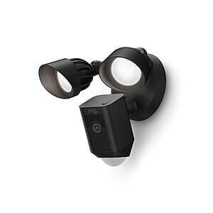 Prime Members: Ring Floodlight Cam 1080p Wired Plus Motion Activated $100 + Free S/H