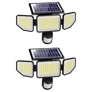 Prime Members: 2-Pack Onforu 4500LM Solar Outdoor Motion Sensor LED Lights $16.65 + Free Shipping