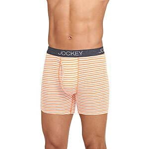 3-pk Jockey Men's StayNew Cotton Blend Boxer Brief (various, limited sizes) from $5.90