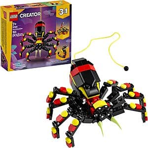 153-Piece LEGO Creator: Wild Animals 3-in-1 Surprising Spider Building Toy $6.45