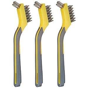 3-Pack Amazon Basics Stainless Steel Mini Brushes (Soft Grip) $4.05 w/ Subscribe & Save