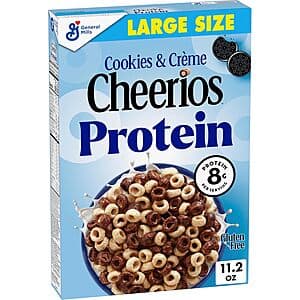 11.2-Oz Cheerios Protein Cookies and Crème Cereal $2.50 w/ Subscribe & Save