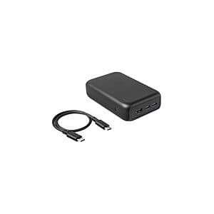 Amazon Basics 20,000 mAh 3-Port Power Bank (2x USB-C + USB-A) $13 + Free S&H w/ Prime