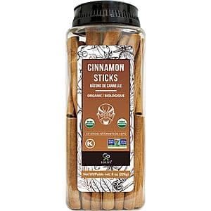 8-Oz 3.5" Soeos Organic Whole Cinnamon Sticks $6.85 w/ Subscribe & Save