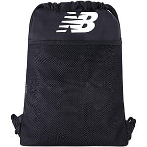 17" New Balance Drawstring Backpack (Black) $10