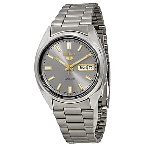 37mm Seiko 5 Men's Automatic Grey Dial Stainless Steel Watch $149 + Free S&H