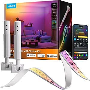 13.1' Govee Smart LED Strip Light w/ Skyline Kit (RGBWWIC Color) $60 + Free S/H