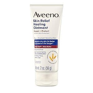 2-Oz Aveeno Skin Relief Healing Ointment w/ Triple Oat & Shea Butter (Fragrance-Free) $2.70 w/ S&S