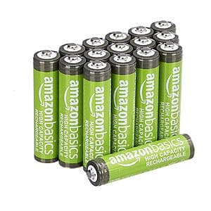 16-Pk Amazon Basics Rechargeable 1.2V 850mAh AAA NiMh High-Capacity Batteries $8.85 w/ Subscribe & Save