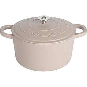 7-Quart Crockpot Artisan Enameled Cast Iron Dutch Oven (Matte Dusty Pink or Green) $54.20 + Free Shipping