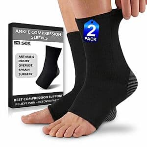 1-Pair SB SOX Ankle Compression Sleeve (Various) $7.95