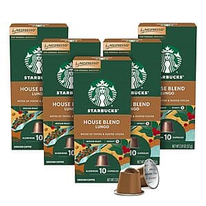 50-Count Starbucks by Nespresso Original Line Capsules (Various) from $16.85 w/ Subscribe & Save