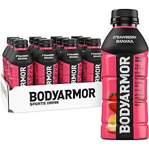 Select Accounts: 12-Pk 16-Oz BodyArmor Electrolyte Drinks (Strawberry Banana) $7.90 & More w/ S&S