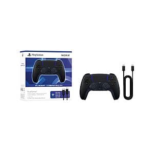 Sony PlayStation 5 DualSense Wireless Controller (Midnight Black + USB Cable) $54 + Free S&H