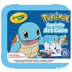 75+ Piece Crayola Pokemon Squirtle Coloring Art Case $12.90 or less