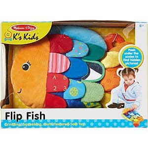 Melissa & Doug Flip Fish Multi-Textured Soft Baby Learning Toy $8.90