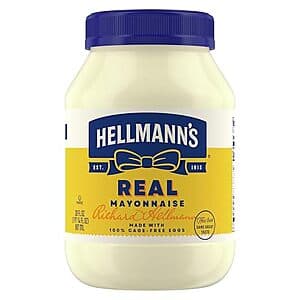 Select Accounts: 30-Oz Hellmann's Real Mayonnaise $3.50 w/ S&S