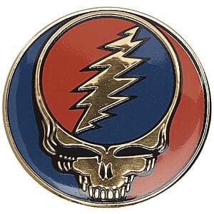 C&D Visionary 1" Grateful Dead Steal Your Face Metal Finish Sticker $1
