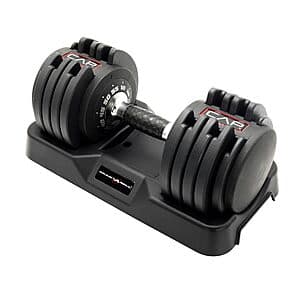 CAP Barbell Single Adjustable Dumbbell w/ Contoured Rotation Handle (55 Lbs.) $96.40 + Free Shipping