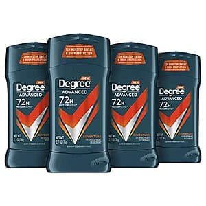 4-Count 2.7-Oz Degree Men's Antiperspirant Deodorant (Adventure) $10.05 w/ Subscribe & Save