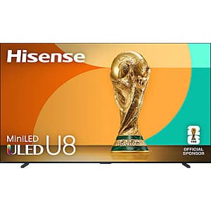 Hisense 100" 100U8QG MiniLED QLED UHD 4K HDR TV (2025) $2800 + Free S&H