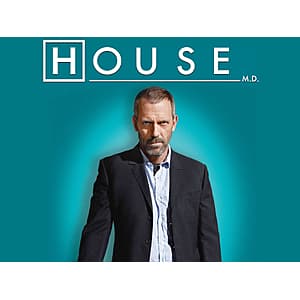 House M.D. Complete Series Seasons 1-8 HD Digital cover art featuring Dr. Gregory House.