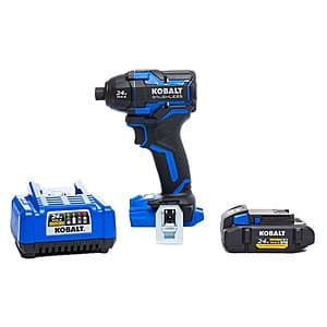 Kobalt XTR 24V 1/4" Brushless Cordless Impact Driver 4.0Ah Kit $99 + Free Pickup