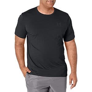 Under Armour Men's Sportstyle Left Chest Short Sleeve T-Shirt (Black) $11.40
