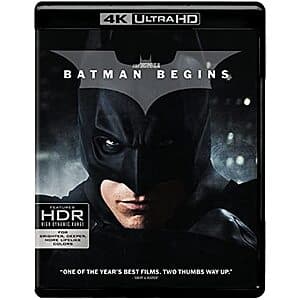Batman Begins (4K Ultra HD + Blu-ray $11.70