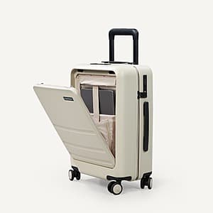 FlexiSpot 20" Carry-On Hardside Luggage w/ Front Laptop Pocket (Beige or Black) $50 + Free S&H