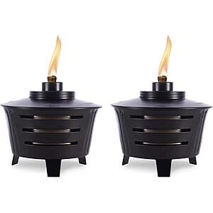 2-Pk 5.5" Tiki Mini Fire Pit Tabletop Outdoor Torch $20