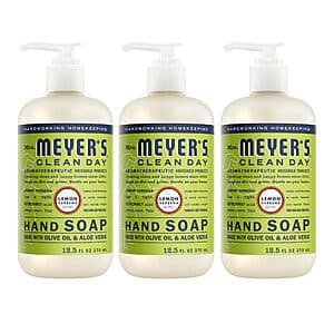 3-pk 12.5-oz Mrs. Meyer's Clean Day Hand Soap (Lemon Verbena) $10.10 w/ S&S