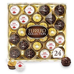 24-Count Ferrero Rocher Collection Gourmet Chocolate (Assorted, 9.1-Oz Total) $7.95 w/ Subscribe & Save