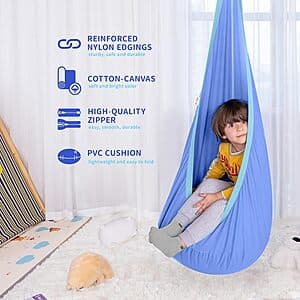 Prime Members: Outree Kids Hammock/Pod Outdoor Swing Seat (various colors) $15.30 + Free S/H