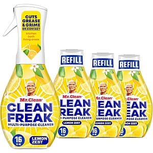 4-Pack 16-Oz Mr. Clean Clean Freak Multi Surface Cleaning Spray (Starter Kit) $11.50 & More w/ Subscribe & Save