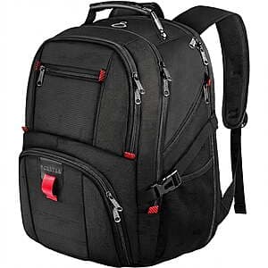 Yorepek 30L Extra Large Travel Backpack (Fits up to 17" Laptops) $20.65