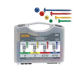 Select Stores: 350-Pc BORA Coarse Thread Pocket Hole Screws (Assorted) $10 + Free Pickup