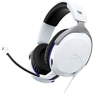 HyperX CloudX Stinger 2 Wired Gaming Headset for PlayStation (White) $20