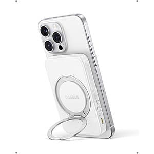 Baseus Qi2 5000mAh Ultra Slim Magsafe Power Bank w/ Stand $13