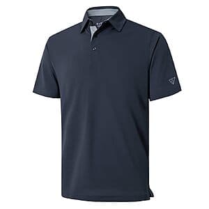 M MAELREG Men's Short Sleeve Moisture-Wicking Dry-Fit UPF 30+ Golf Polo Shirt $12.95