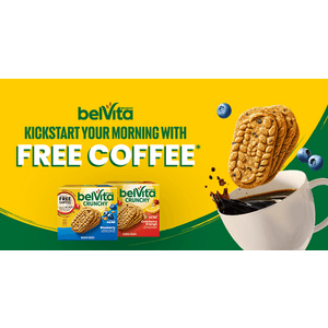 belVita Offer: Purchase 2x Qualifying 5-Count or Larger Products Get $5 Prepaid Card