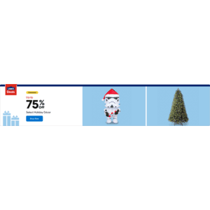 Lowe's Christmas Decorations 75% off + Free Store Pickup
