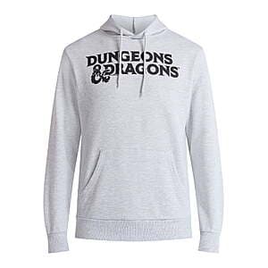 Dungeons and Dragons Men's Graphic Hoodie (Gray Heather) $5.50
