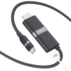 Prime Members: 6' Anker Nano USB-C to HDMI Cable Adapter w/ 140W PD Port $16 + Free S/H