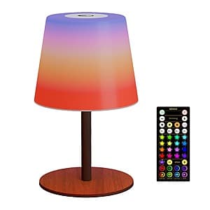 EZVALO 200 Lumen RGB IP65 Waterproof Color Changing Shower Lamp (Wood Grain) $20 + Free Shipping