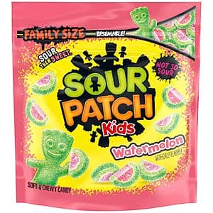 Select Amazon Accts: 1.8-Lb Sour Patch Kids Watermelon Gummy Candy (Family Size) $5.95 w/ S&S