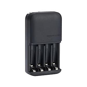 Prime Members: AmazonBasics 4-Bay Charger for Rechargeable AA & AAA NiMh Batteries $4 + Free Shipping
