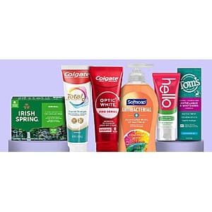 Amazon: Select Everyday Essentials (Colgate, Tom's of Maine, Softsoap & More): $10 Off $40+ + Free S&H